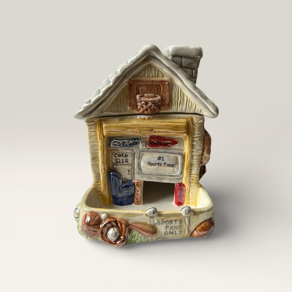 Ceramic Sports Fan House Figurine